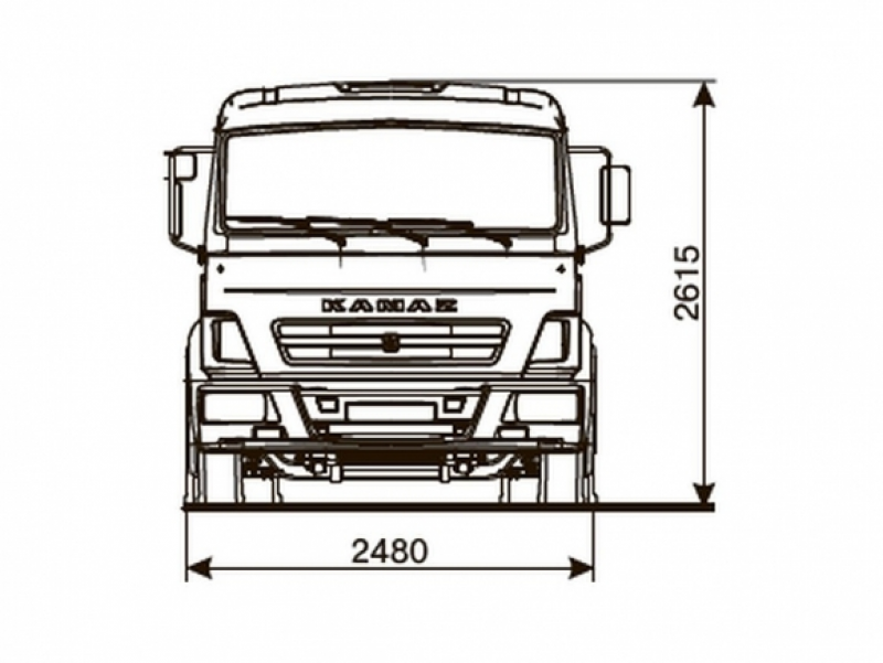 4308-3017-69(G5) Шасси КамАЗ