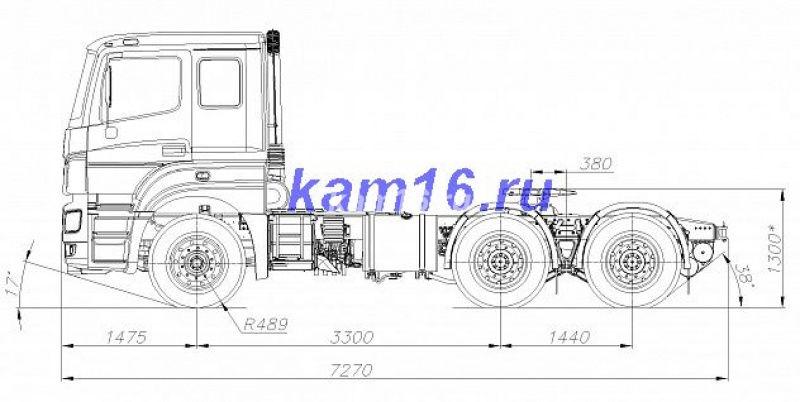КАМАЗ 65206-001-68 6х4 тягач