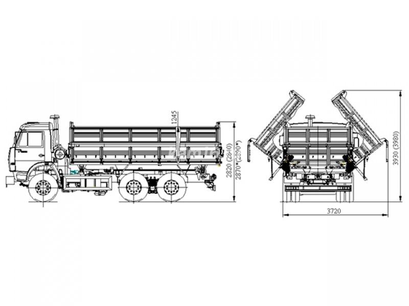Самосвал Камаз 45143-12-15 сельхозник зерновоз